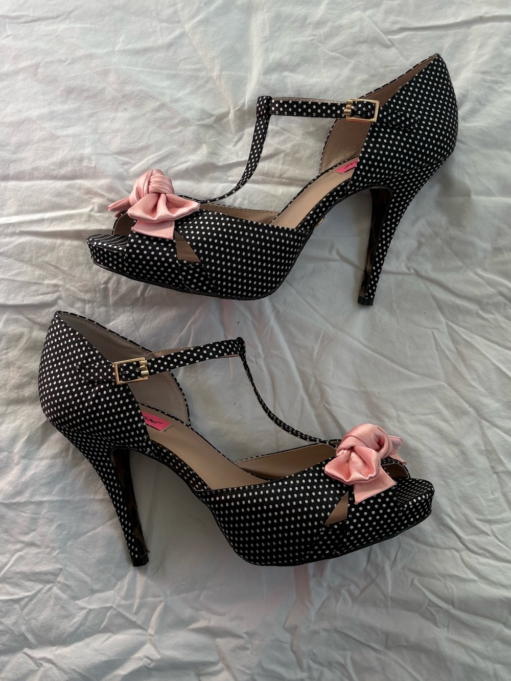 Betsey Johnson Polka Dot Canddee Heels